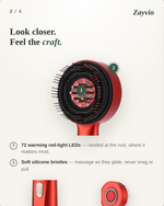 Zayvio Red Light Therapy Scalp Brush