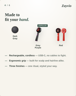 Zayvio Red Light Therapy Scalp Brush